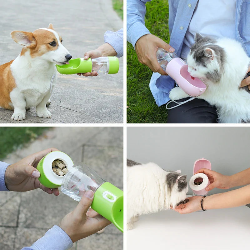 Petheartpoint - Dog Water Bottle with Food Container